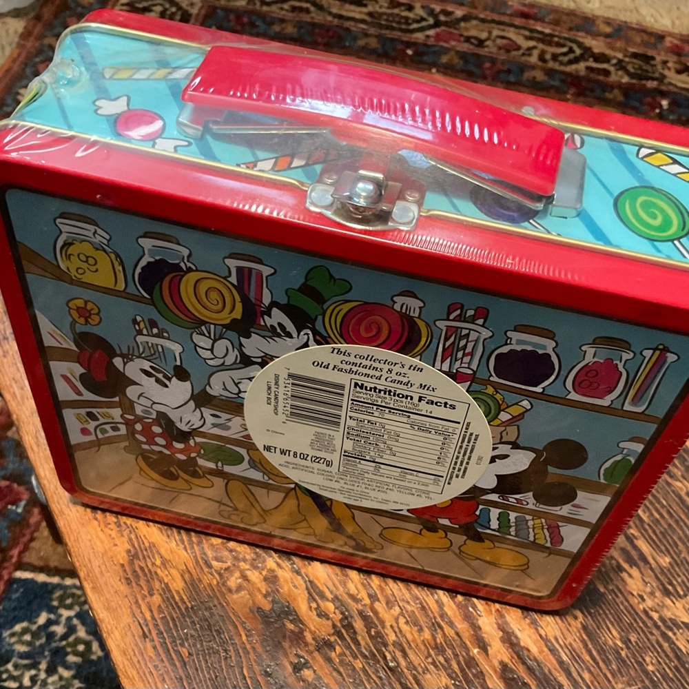 Disney Red and Blue Mickey Mouse Tin Lunchbox